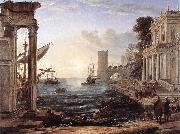 Claude Lorrain Seaport with the Embarkation of the Queen of Sheba df oil